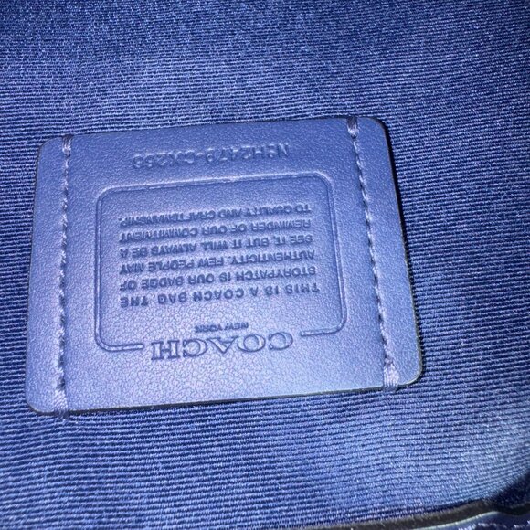 Coach Small Nina Tote with Signature Rivets - Navy - Picture 9 of 10